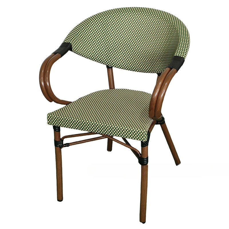 

Outdoor rattan chair courtyard outdoor restaurant French rattan chair