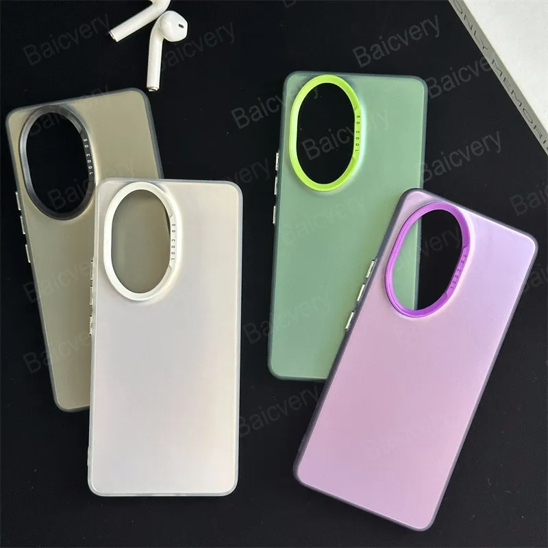 Casing For Honor 200 ELI-AN00 Pro ELP-AN00 IMD Colorful Matte Hard Shell Protective Back Cover