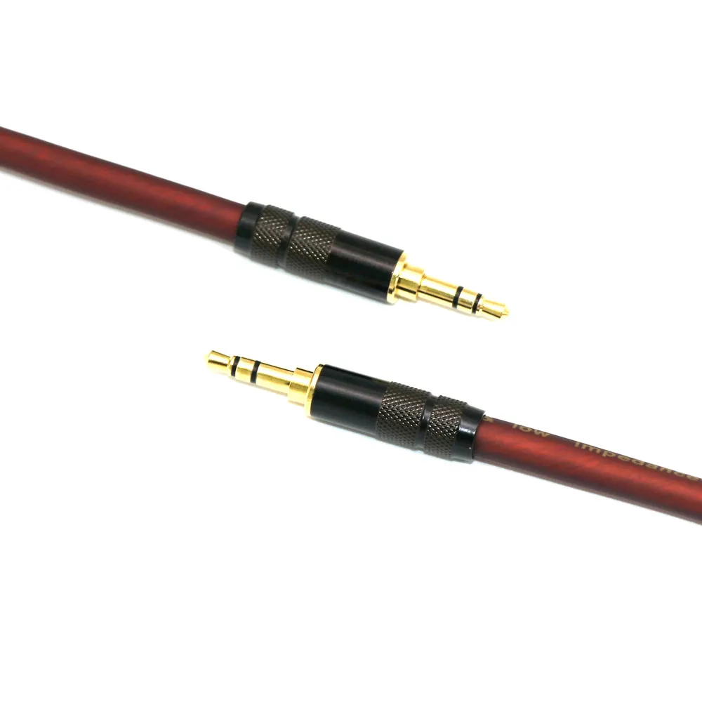 HiFi AUX Cable 3.5mm Audio Speaker Cable Straight TRS to Straight TRS Jack for Guitar Gold-Plated Auxiliary Car Earphone Cable