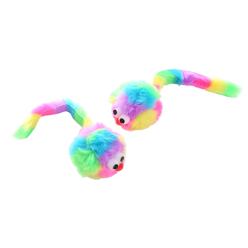 The new Rainbow Rabbit plush mouse toy includes Rattonite bite resistant interactive play pet supplies