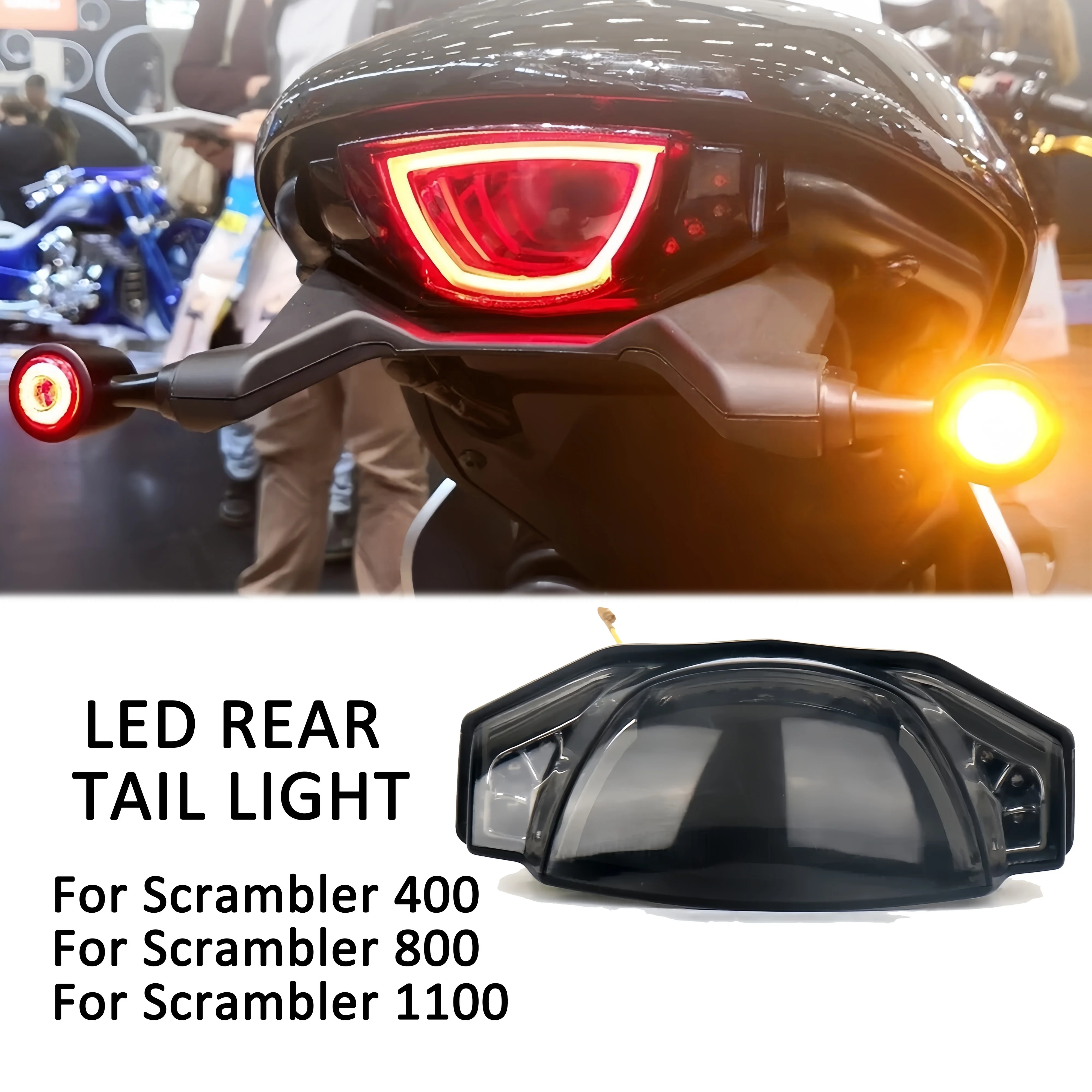 Motorcycle LED Turn Signal Light SCRAMBLER 1100 Turn Signals Rear LED Brake Tail Light For Ducati Scrambler 400 800 1100