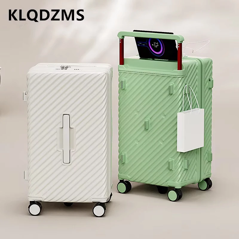 KLQDZMS 20 "22" чемодан для кабины 24 "26" 28 "30 дюймов большой вместительный чемодан на колесиках Многофункциональный посадочный чемодан для ПК на колесиках