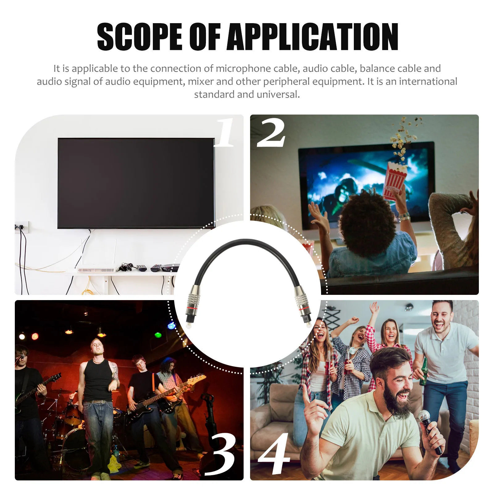 

Optical Cord For Fiber Audio Cable Game Console Sound Bar Optical Digital Audio Cable