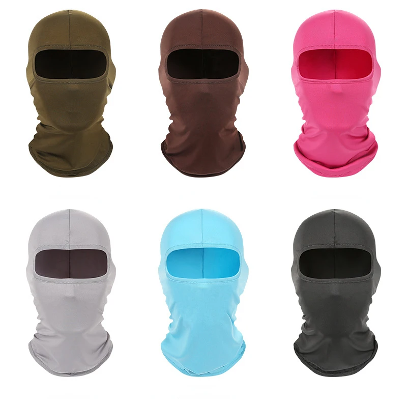 Men's Cycling Cap Balaclava Full Face Ski Mask Hood Hiking Camping Hunting Airsoft Cap Bike Hats Neck Gaiter