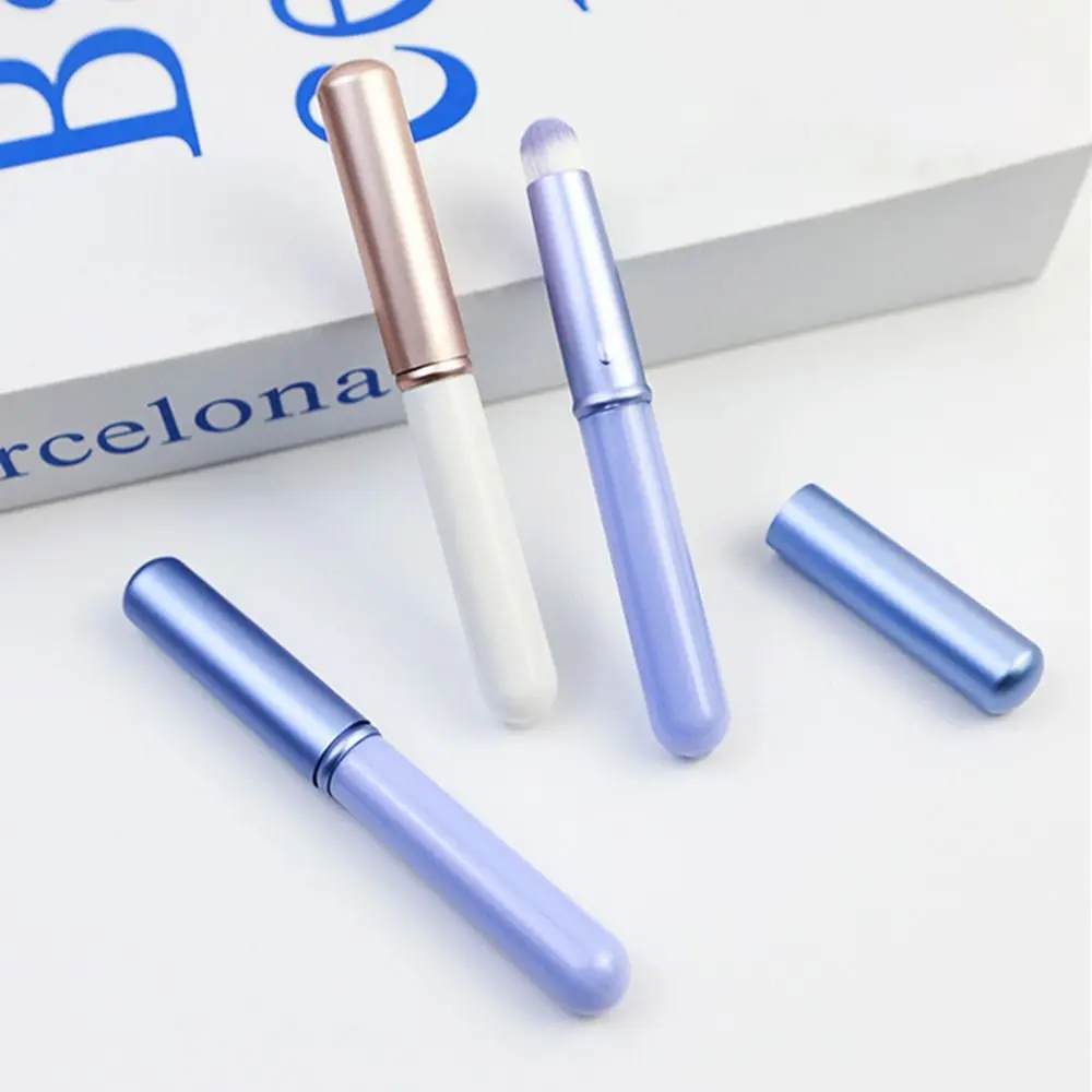 Used Repeatly Multi-Purpose Lip Brush Professional Round Head Mini Lipstick Brush Lip Gloss Strong Coverage Makeup Tools Women