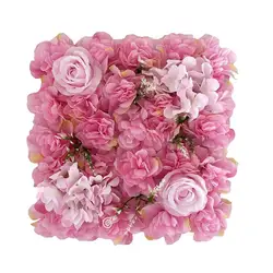 30cm Artificial Rose Flower Wall Panel Wedding Bridal Baby Shower Party DIY Square 3D Floral Wall Backdrop Decoration Photo Prop