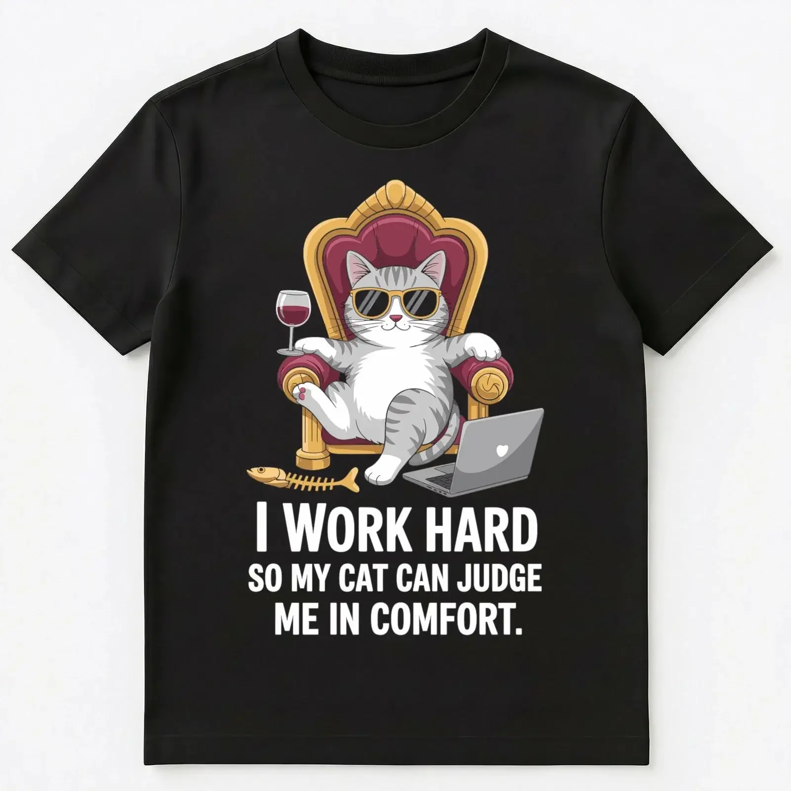 Lustiges T Shirt Katzenbesitzer Arbeitsleben Haustier Urteil Humor Zitat  vintage Washed Breathable fashion Stylish Comfortable