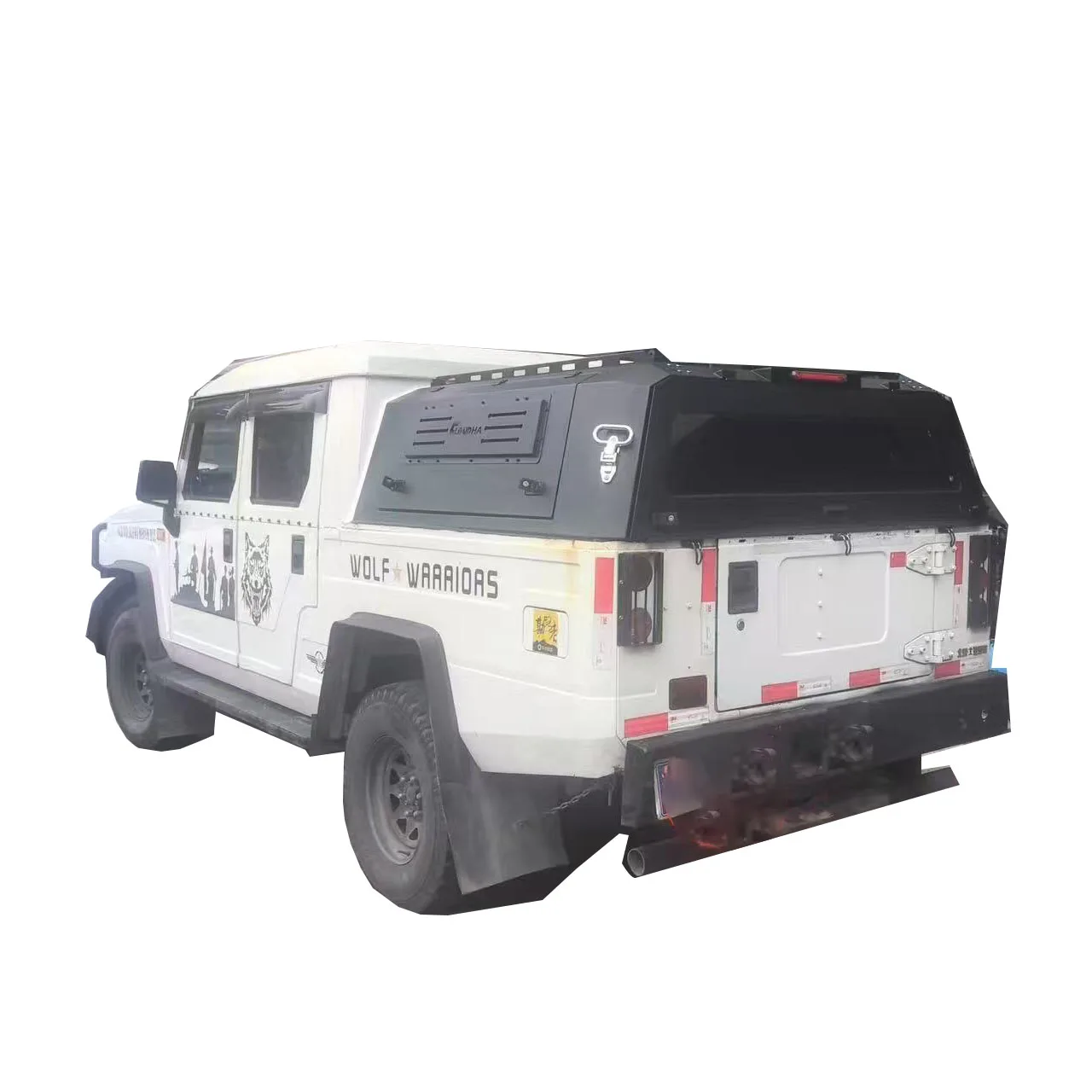 4x4 Folding Waterproof Aluminum Alloy Pickup Hardtop Topper Camper Truck Canopy with Rack for F150 RAM BYD Avcola