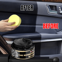 TIRE REFURBISHING CREAM - Car Interior Renewal Wax for Black Plastic, Dashboard, Seat & Tire Shine, PE-Based Auto Detailing