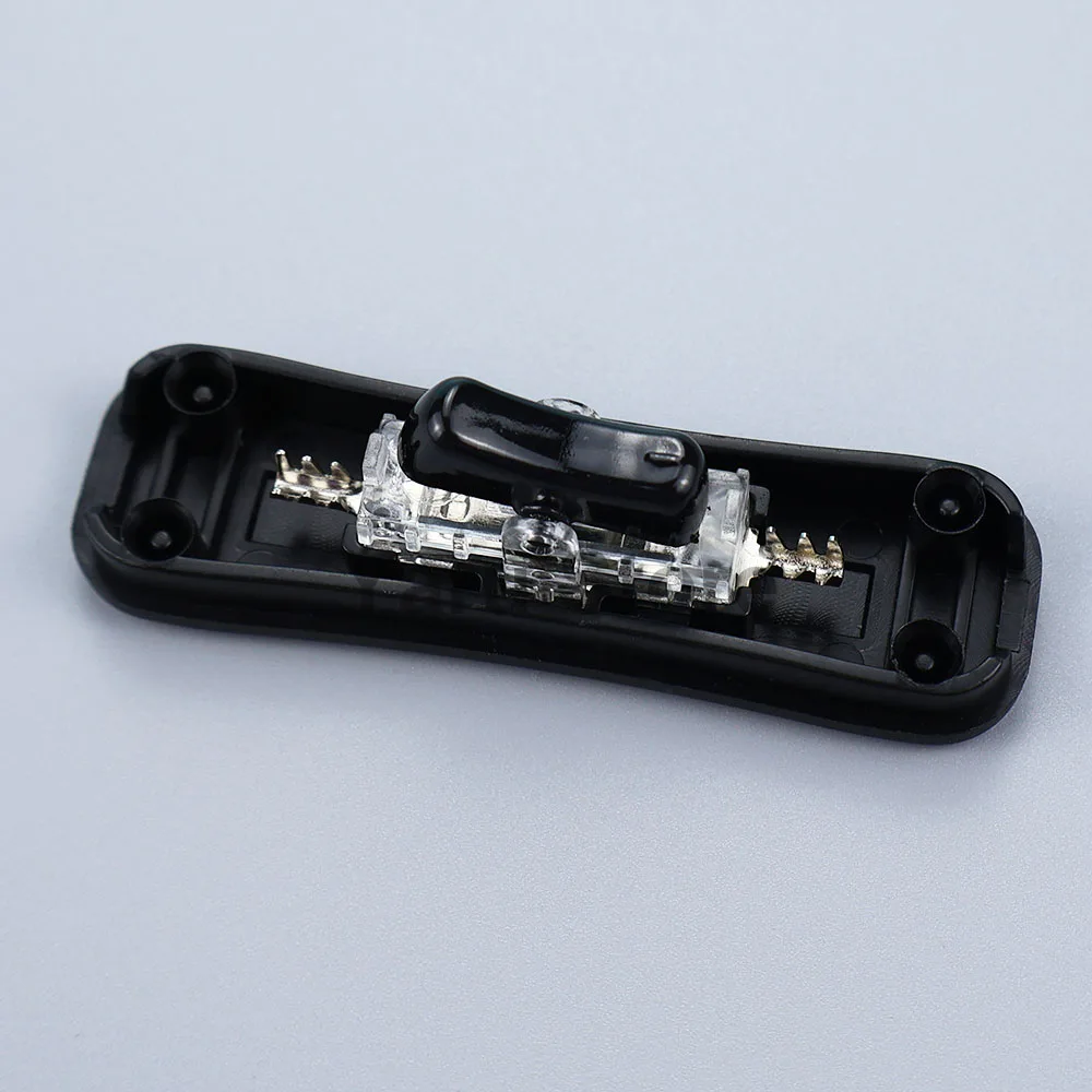 304Switch LED Light Bulb Halfway Rocker On Off Push Button AC Power Cable Switch Connector Online Switch White Black Transparent