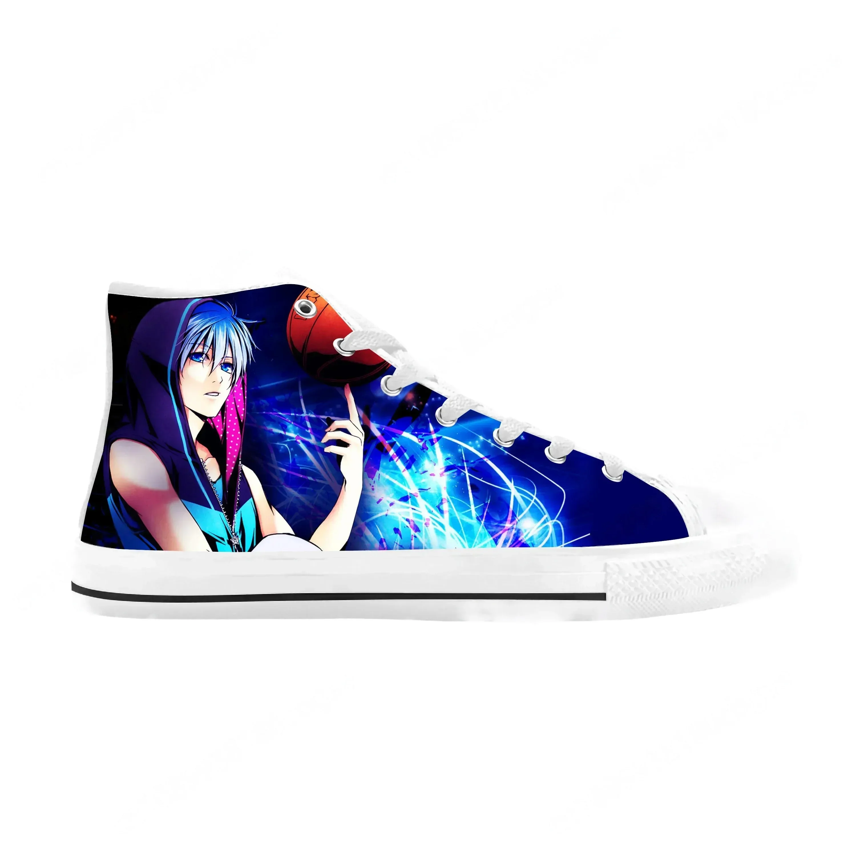 Anime Manga Comic Kuroko No Basket Kuroko Tetsuya Casual Cloth Shoes High Top Comfortable Breathable 3D Print Men Women Sneakers