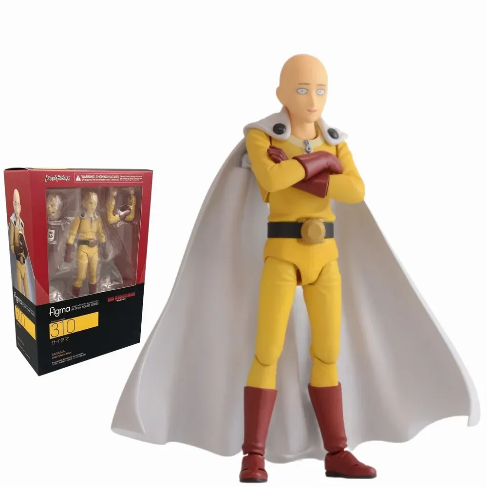 Anime One Punch Man Saitama Figma 310 PVC Action Figure Collectible Model Speelgoed Verjaardagscadeau 14 cm