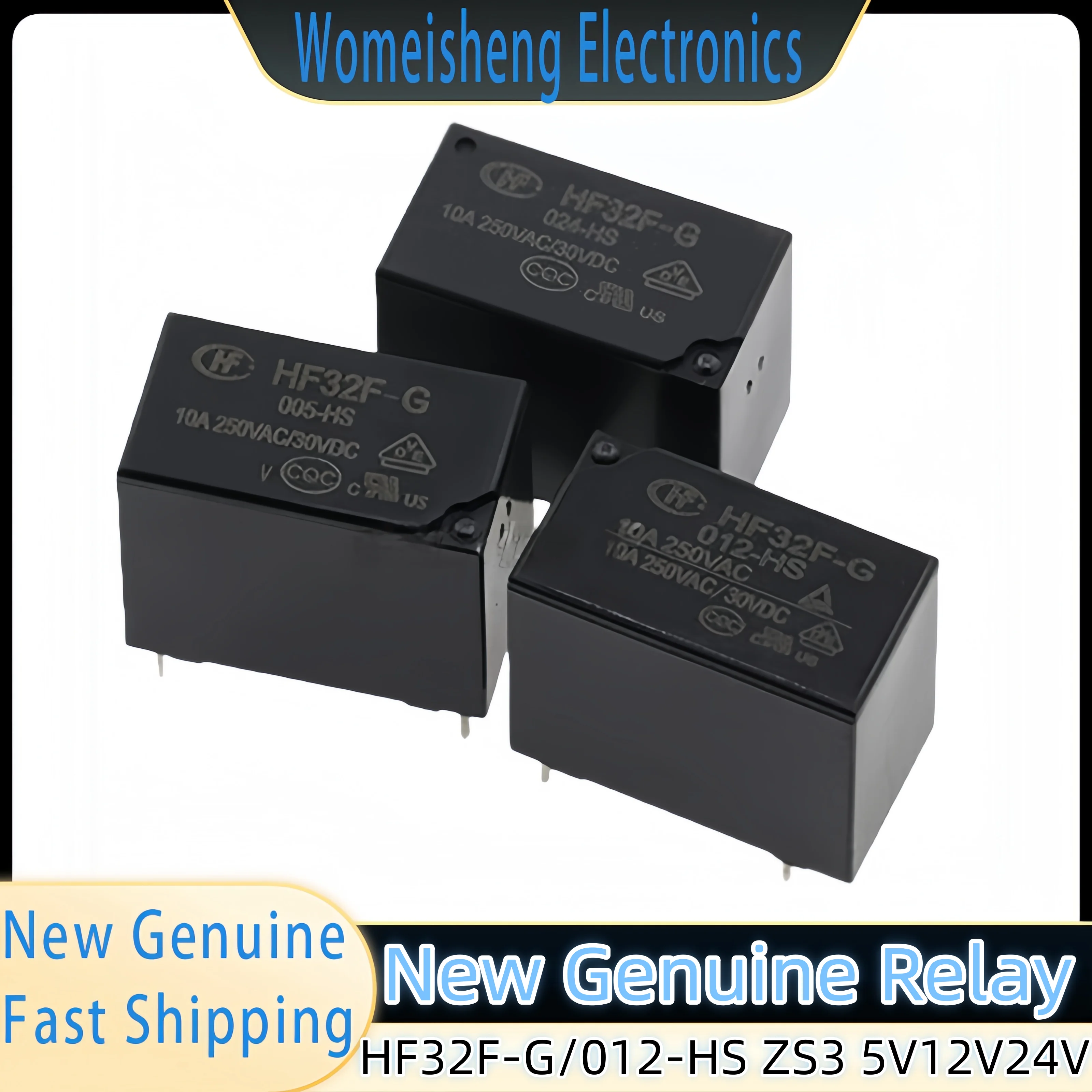 New genuine HF32F-G/012-HS ZS3 5V1V24V 5-pin HF32FV-G/12-HSTF relay