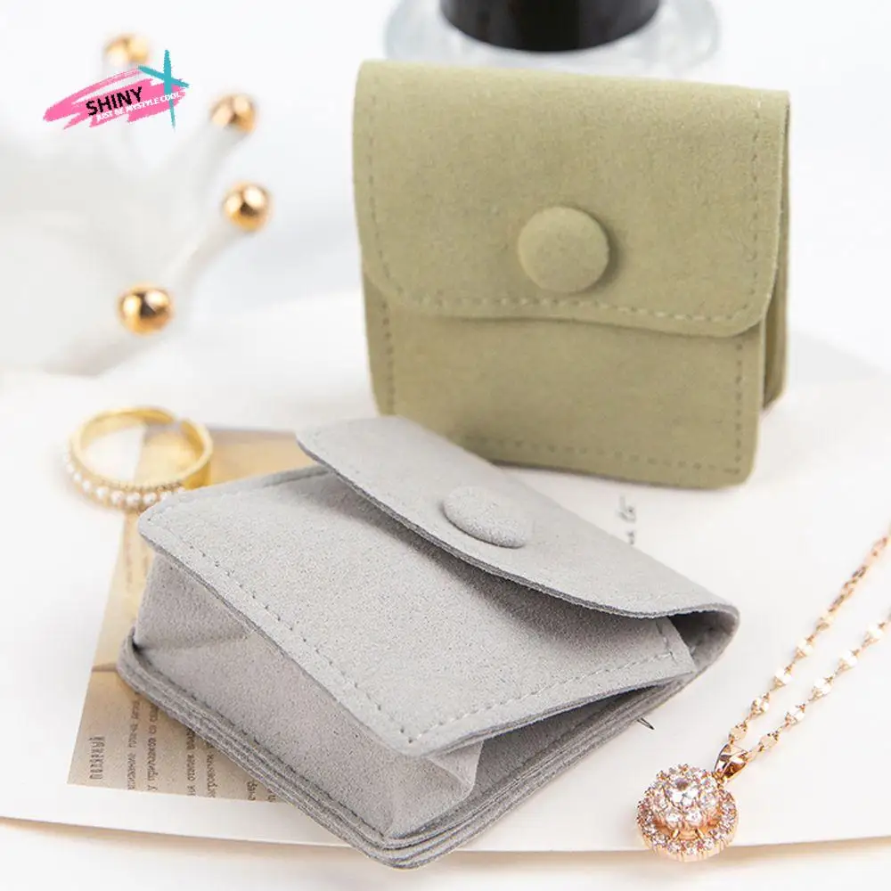 

Wedding For Women Men Bracelets Rings Necklace Pouches Jewelry Purse Bags Gift Packaging Packaging Snap Bags Velvet Pouch