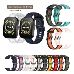 Sports Silicone Strap Band For Huami Amazfit Bip 3 Pro / Bip 5 / Bip 5 Unity / Active / GTS 2 3 4 mini 20mm 22mm Bracelet