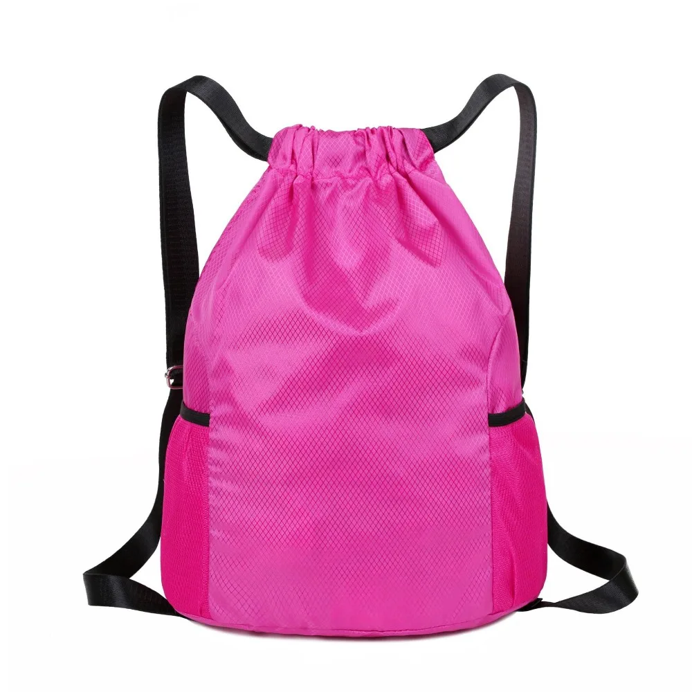 High Quality Lightweight Drawstring Backpack Waterproof Solid color Sport Gym Bag Wear-resistant Shopping Bags Outdoor