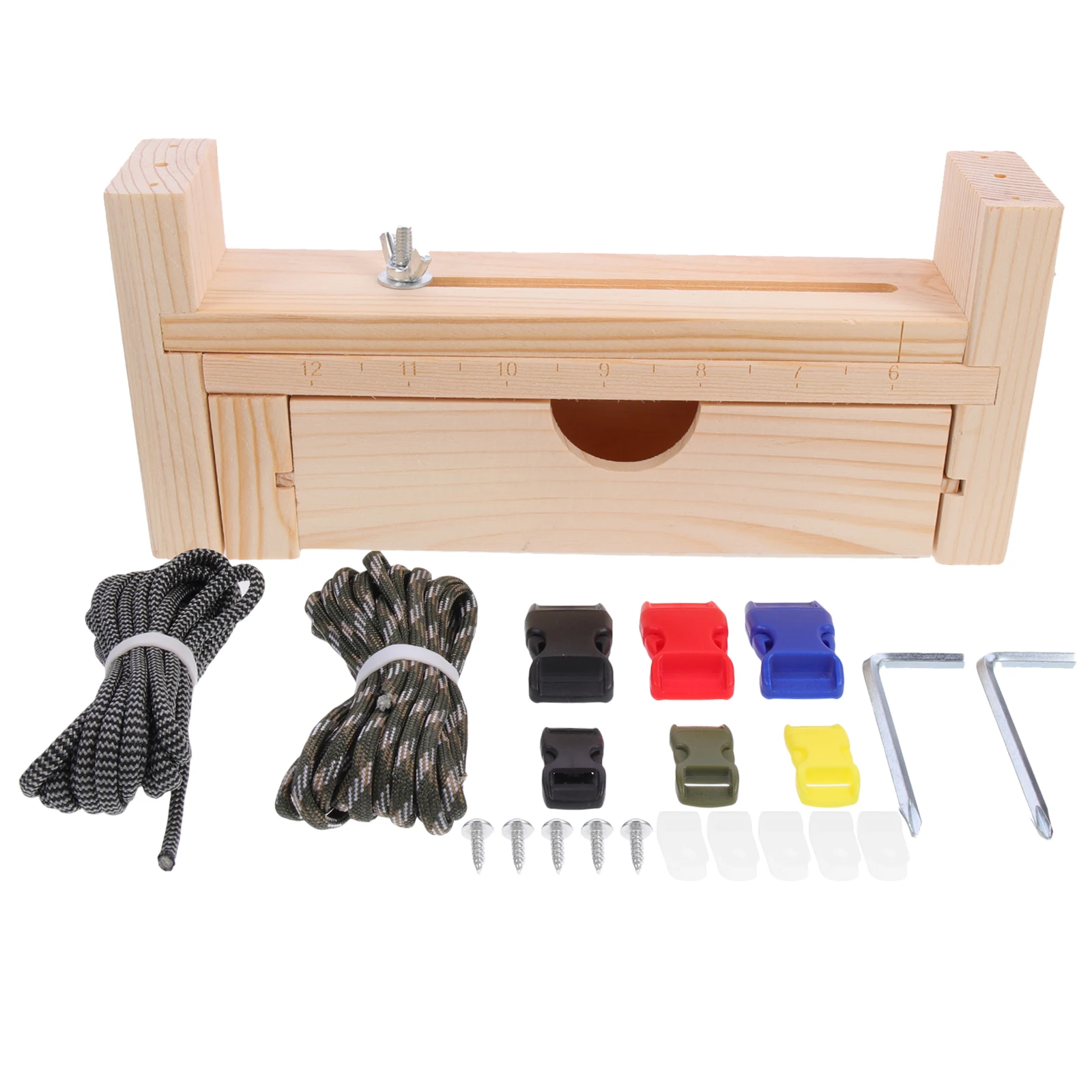 

Bracelet Woven Wooden Frame Hand Tools Braiding Kit Handmade Weaving Making Holder Board Knitting Accessories