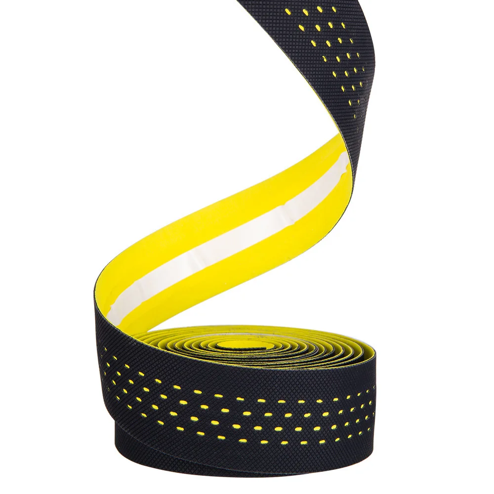 ZTTO Soft Breathable Road Bike Bicycle Handlebar Tape Cork EVA PU Bar Tape Professional Cycle Damping Anti-Vibration Wrap With 2