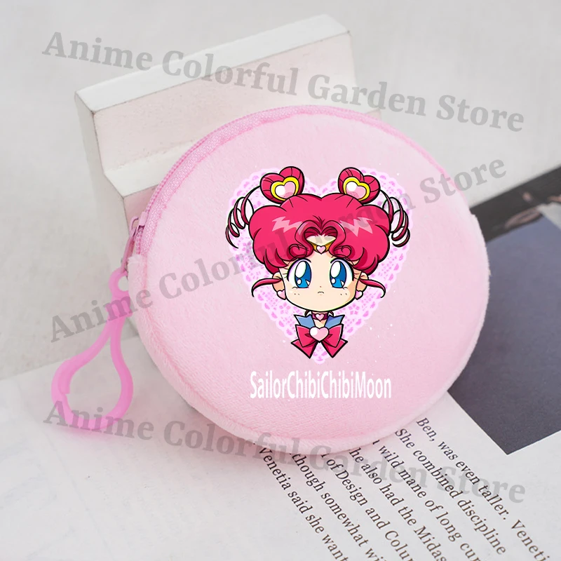 Sailor Moon Kawaii Coin Purse for Boys Girls Anime Cartoon Money Bag Students Key Card Storage Mini Pouch Portable Clutch Bags - view 4
