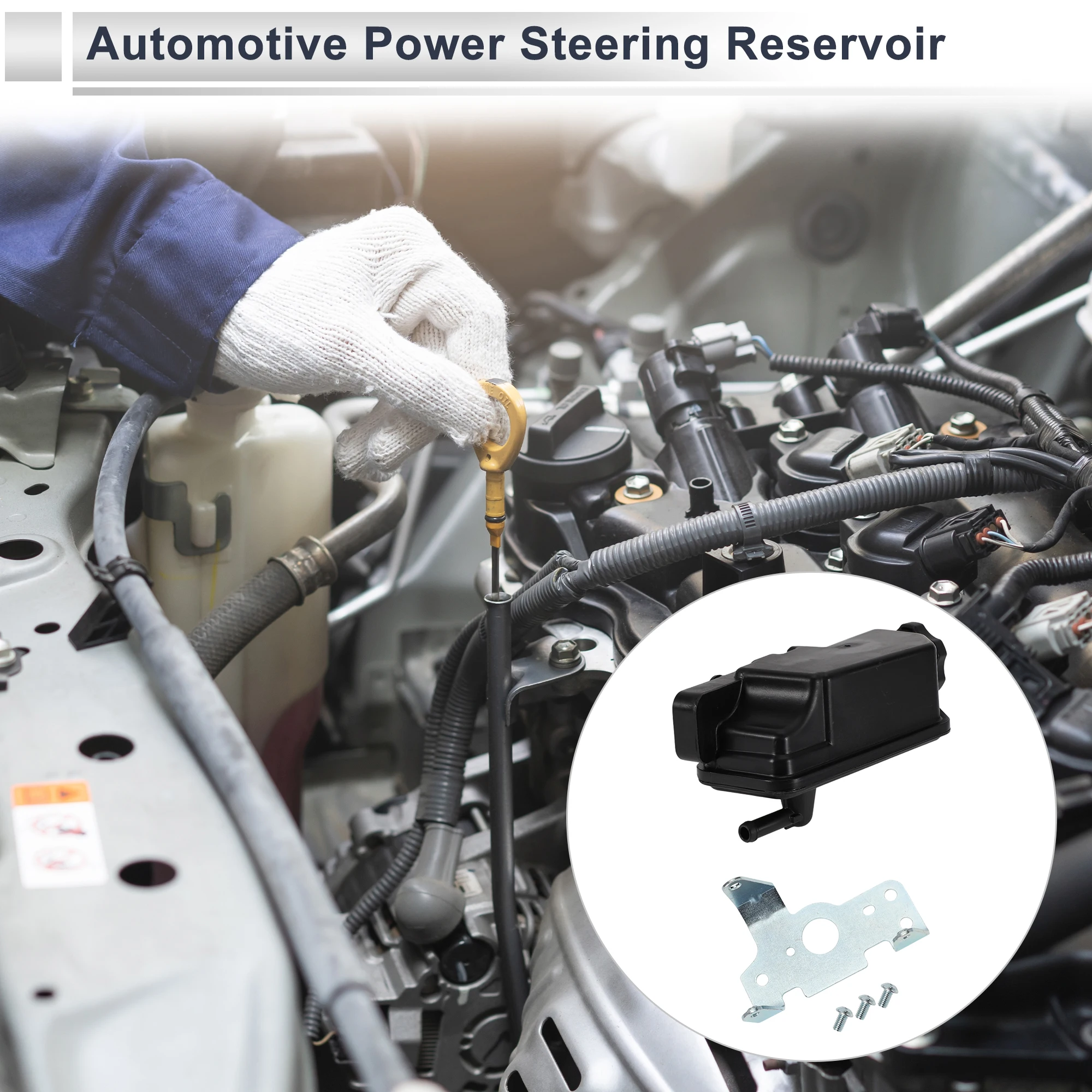 

UXCELL Power Steering Reservoir for Jeep Grand Cherokee 2005-2007 No.52089339AC 1 Pc