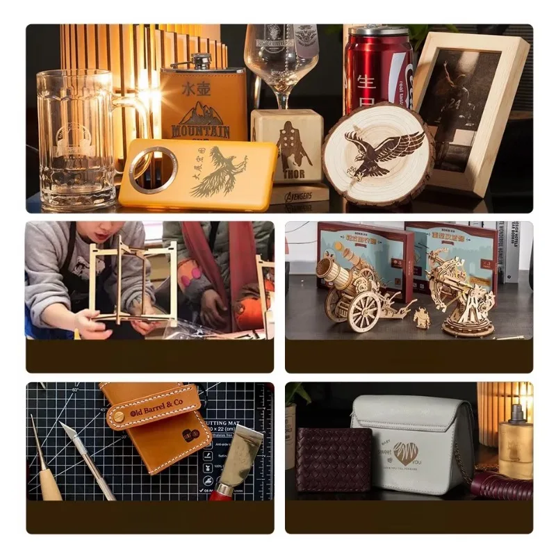 Mesin cetak foto ukiran daun printer laser daun