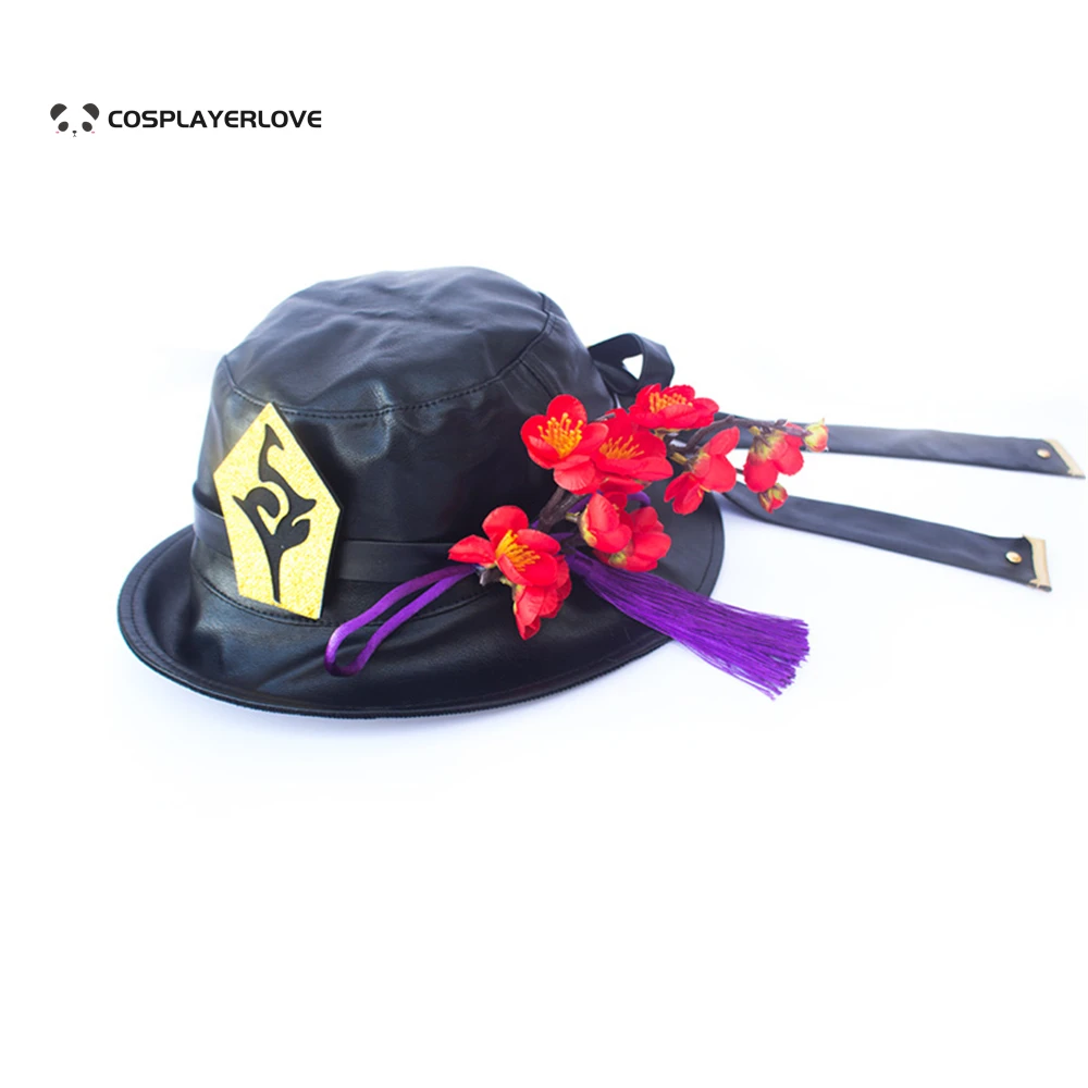 Genshin Impact Hu Tao Kurumi Hat PU Cap Headwear Halloween Props