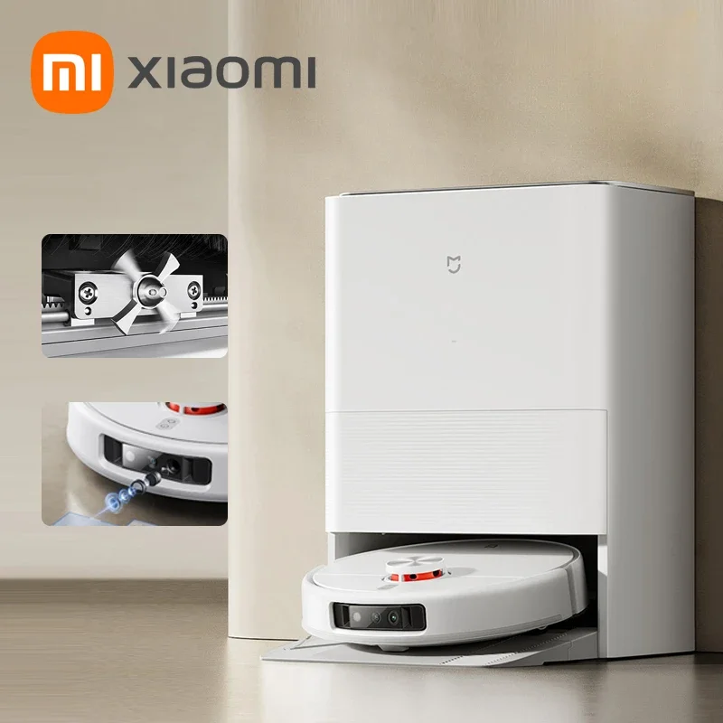 XIAOMI MIJIA OMNI M30 pro AI Robot Vacuum Cleaner with MOP Self Cleaning Hair Cut Document Emptying Function for Home Dirt Dispo