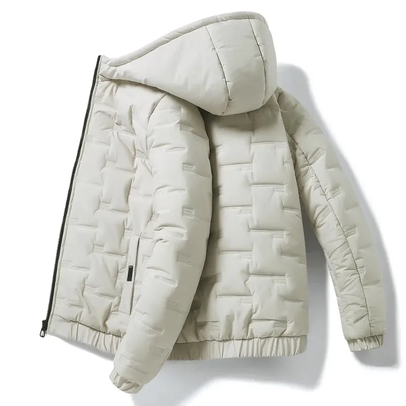 عادية الخريف الشتاء سترة الرجال رشاقته موضة عالية الجودة العصرية ملابس قصيرة الشارع الشهير القطن وسادة مبطنة معطف سليم صالح #5