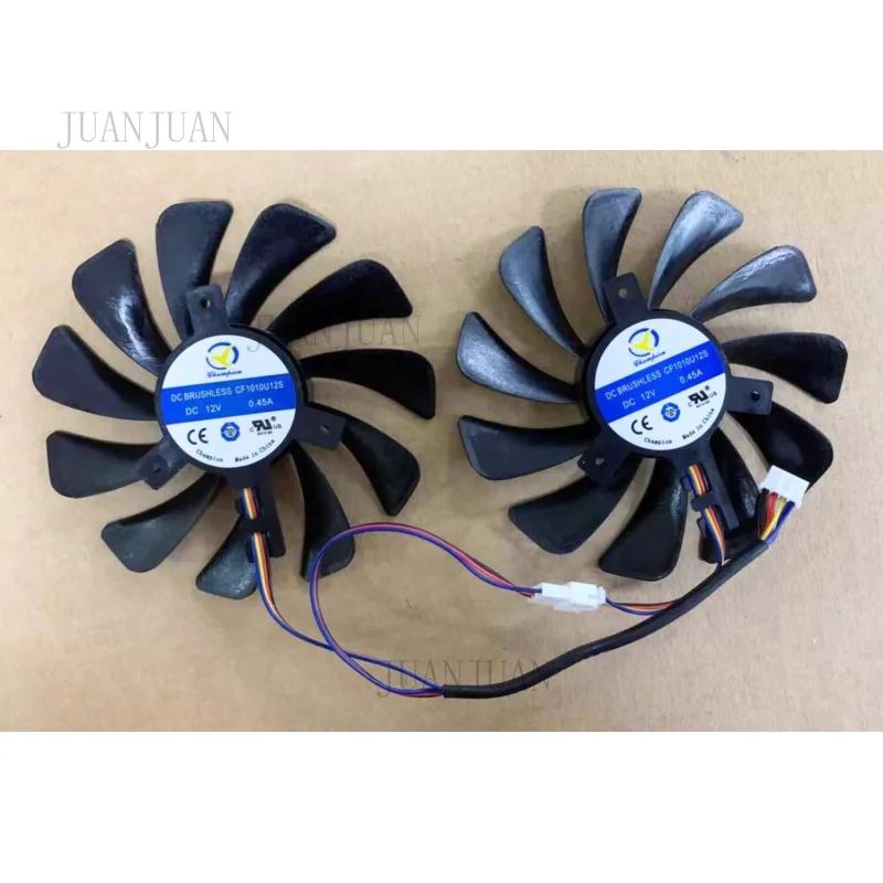 A+ 1Set New FDC10U12S9-C DC12V 95MM Graphics Fan FOR XFX RX580 RX584 RX588