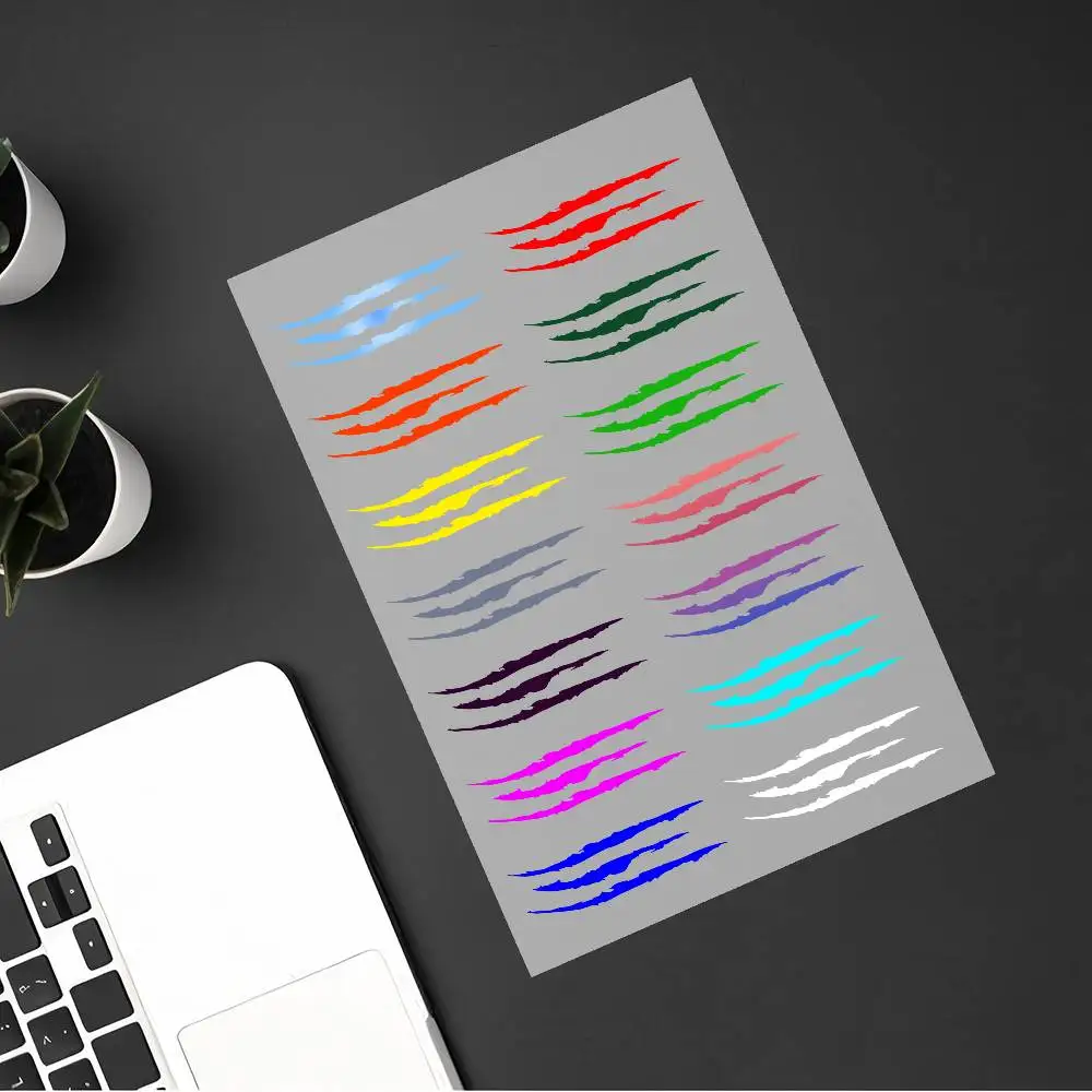 

Наклейка на мотоцикл с изображением призрачных когтей, японская, светоотражающая, подходит для кузова мотоцикла, автомобиля, шлема