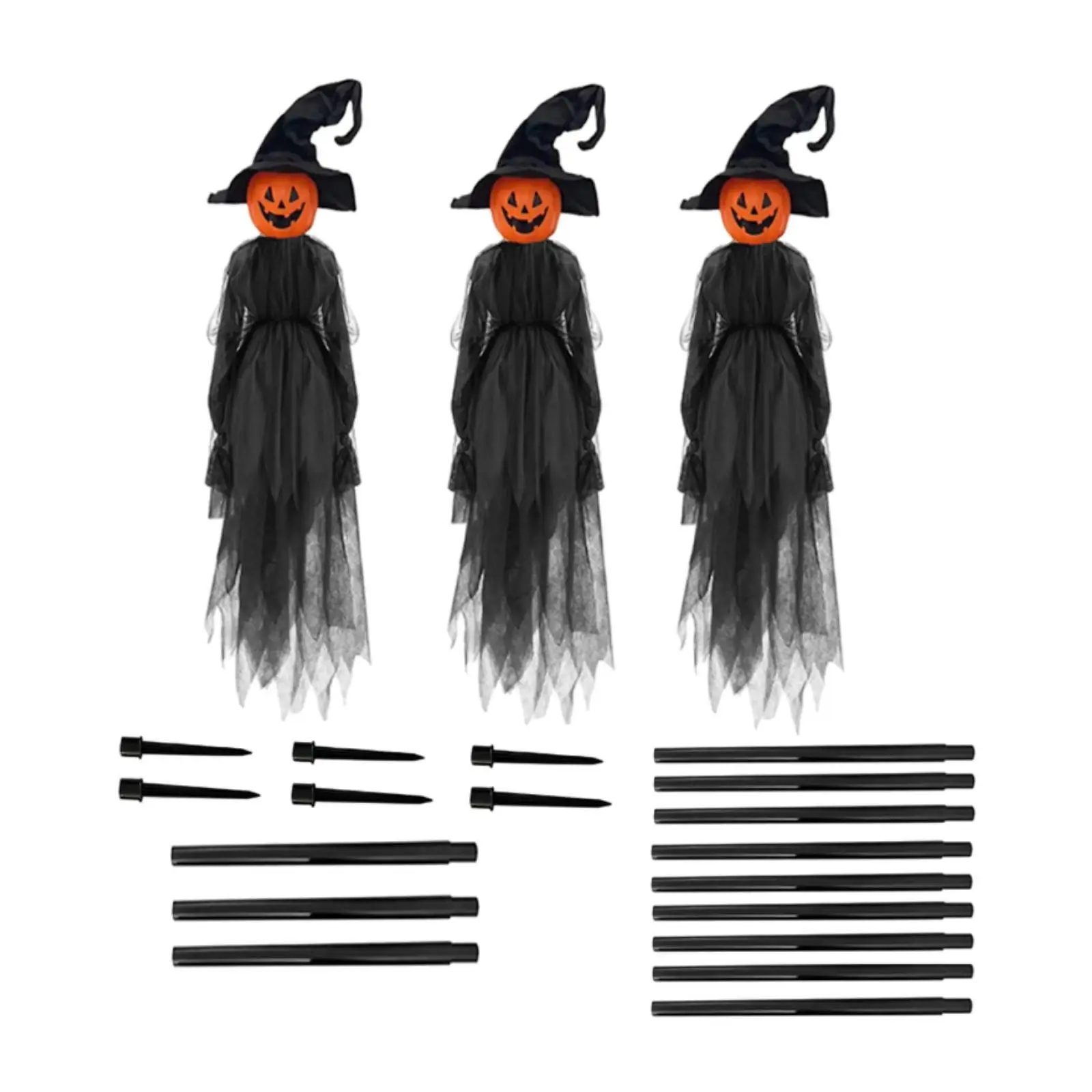 3Pcs Witches Halloween Decorations Outdoor for Haunted House Party