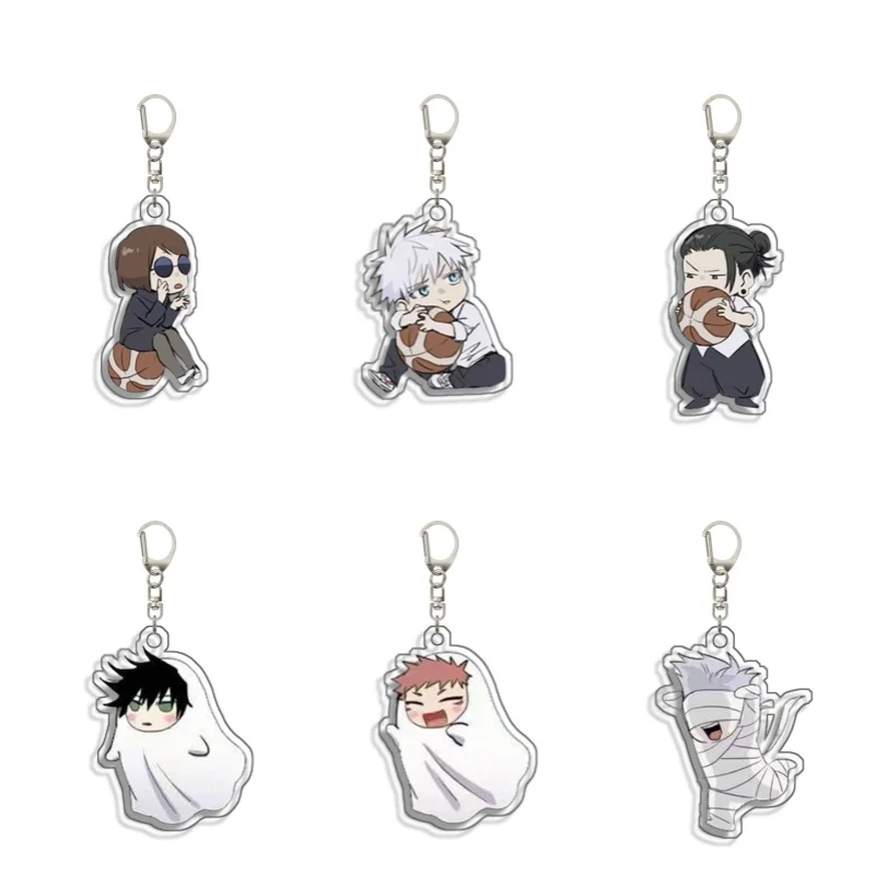 

For Jujutsu Kaisen Satoru Gojo Suguru Geto Collection original Acrylic selfmade cute Cartoon Anime Keychain Pendant Toy gift 5cm