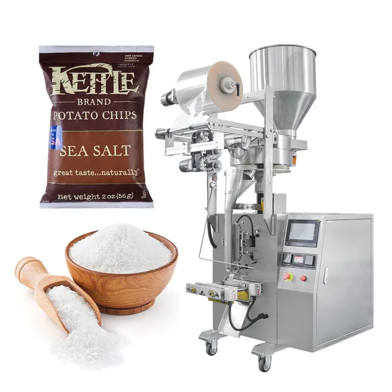 Automatic Weighing Salt Processing Machine And Packaging Low Cost Vertical Bag Packing Machine