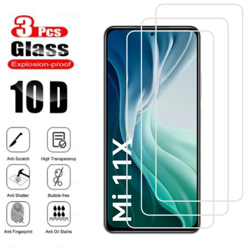 3pcs Original 9H Schutz Gehärtetem Glas Für Xiaomi Mi 11i 11X Pro 6.67 