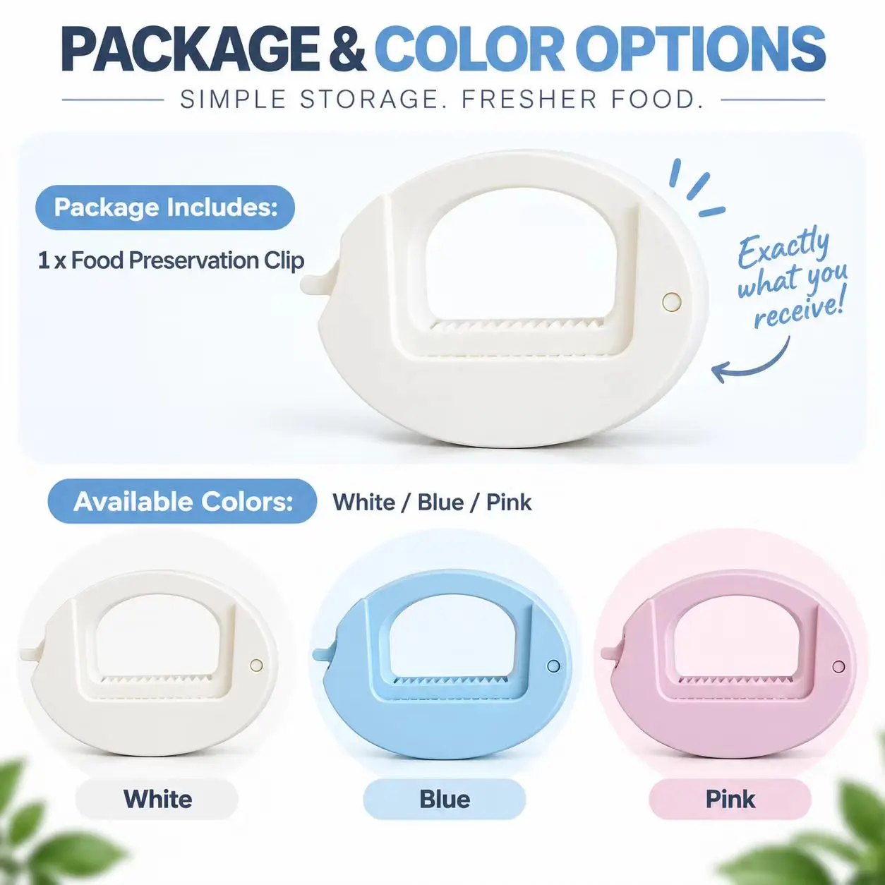 Food Sealing Clips 1Pcs/3Pcs Random Color, Home Kitchen Bag Clips, Moisture-proof Freshness Safety Clips