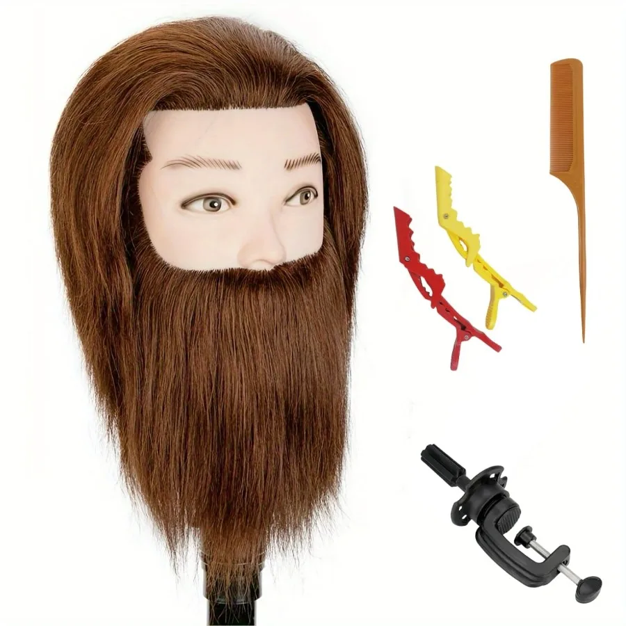 رأس عارضة أزياء واقعية لتصفيف الشعر الاحترافي ومحاكاة الشعر البشري مع ميزات الوجه المفصلة المثالية