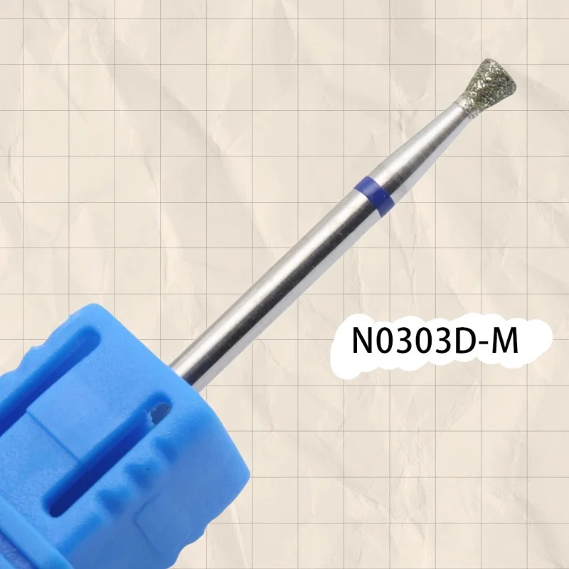 

Inverted Cone Diamond Nail Drill Bit Rotary Burr Cuticle Clean 3/32" Manicure Cutters Drill Accessories Nail Mills