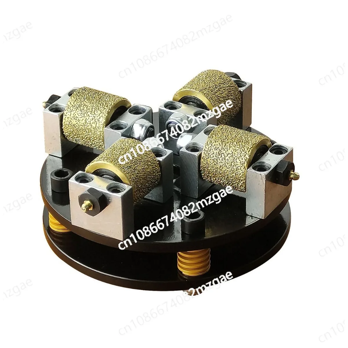 Wear-Resistant Diamond Grinding Wheel with Steel Hub, For Sandblasted & Bush-Hammered Stone Finishes, Polishing Tool
