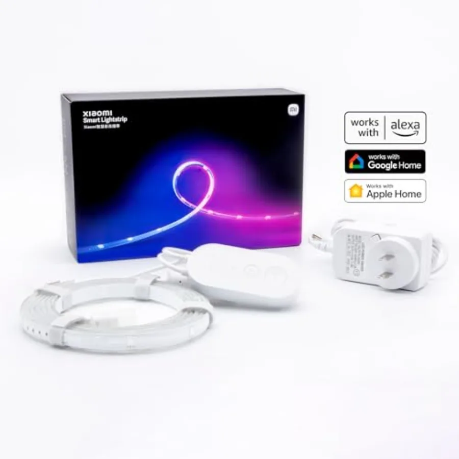 Smart Lightstrip 2m/6.6ft Compatible with Alexa Google Assistant Apple Homekit Home App WiFi Compatible Music sync Dynamic Ambi