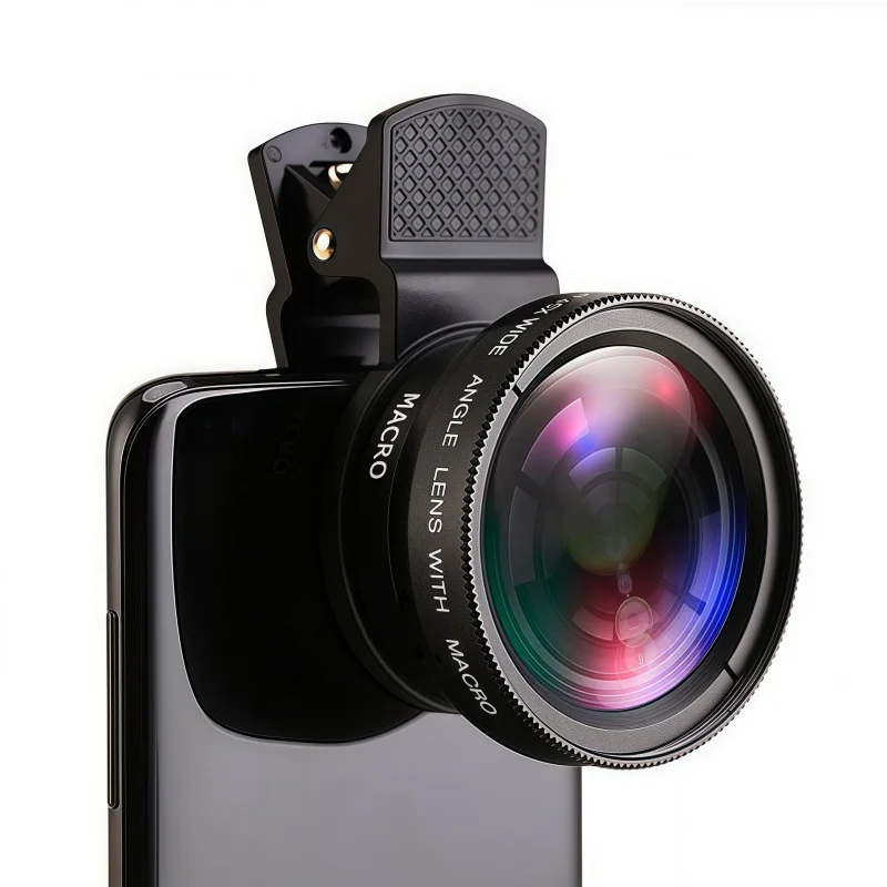 12X Macro Phone Lens HD Camera Lens 0.45X Super Angle for iPhone 13 12 11 Pro MAX Samsung Xiaomi Huawei Mobile Phone Camera Lens