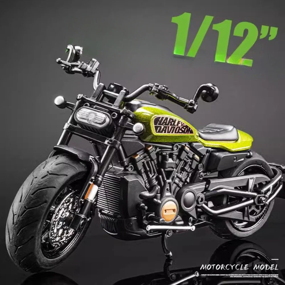 

Масштаб 1:12 Sportster S, игрушечная модель мотоцикла из сплава, литая под давлением металлическая амортизация, поворотные модели внедорожных двигателей для мальчиков, подарки