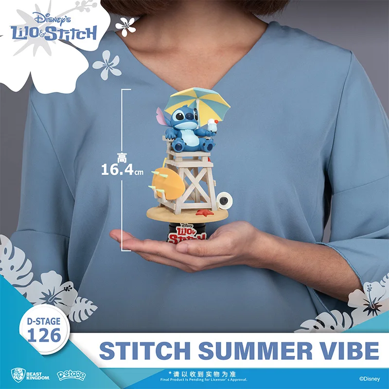 Beast Kingdom – périphériques de dessin animé Disney Stitch, modèle créatif Kawaii, ornements de table, cadeaux de vacances, vente en gros