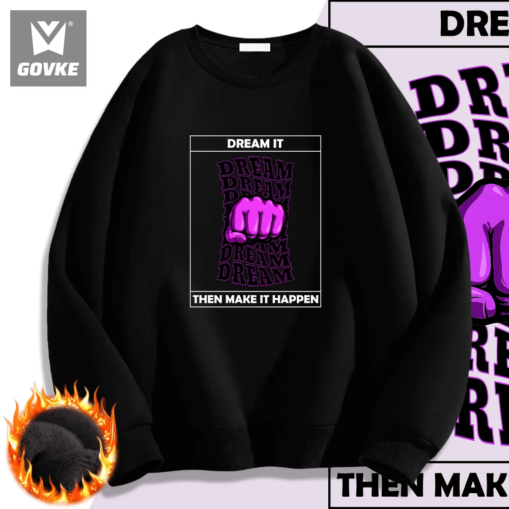 Dreamit-Sweat à capuche sans capuche Make It Ha Pen, Sweat à capuche unisexe, Intérêt, Noël, Anime, St123 Twear, Automne, Hiver