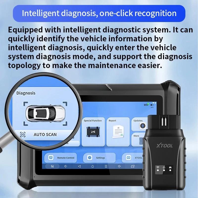 أداة تشخيص أعطال السيارات D7W كاشف OBD من سلسلة المركبات بأكملها