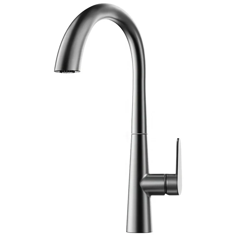 

Gun Gray Pull-out Kitchen Faucet Hot And Cold Water Washbasin Sink Faucet Rotatable Retractable Black And White 70CM Pull