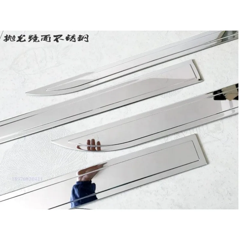 For Nissan Qashqai 2014 2015 2016 2017 - 2019 J11 Chrome Body Molding Door Side Line Trim Cover Surround Styling Guard Garnish