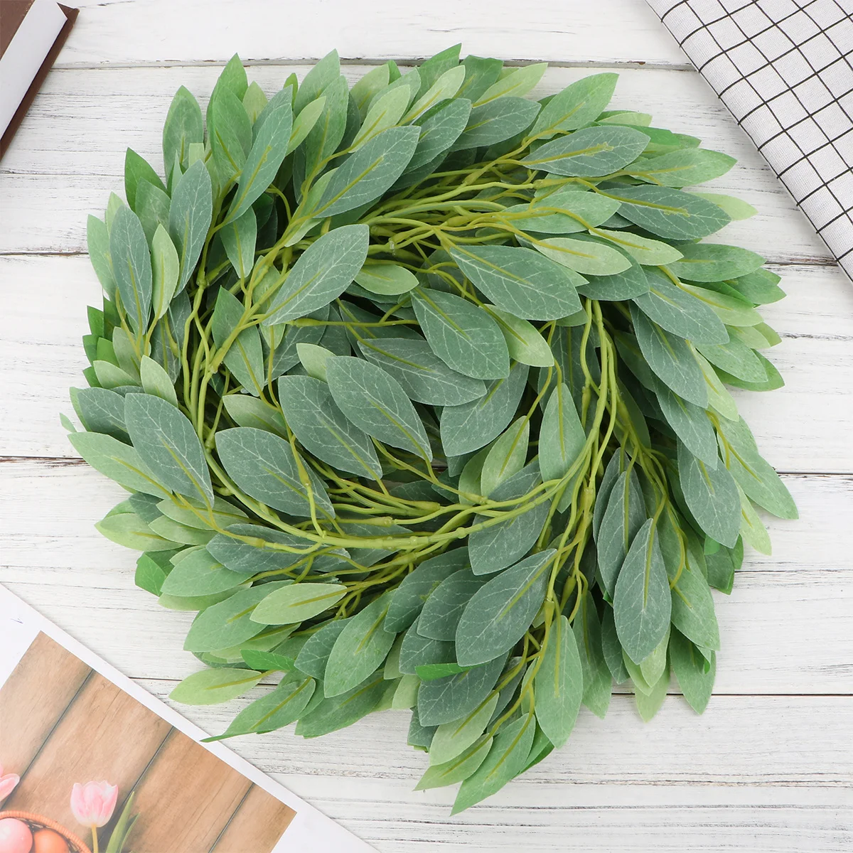 

Simulated Rattan Leaves Artificial Leaf Decor Plant Vines Hanging Rhododendron Decoration