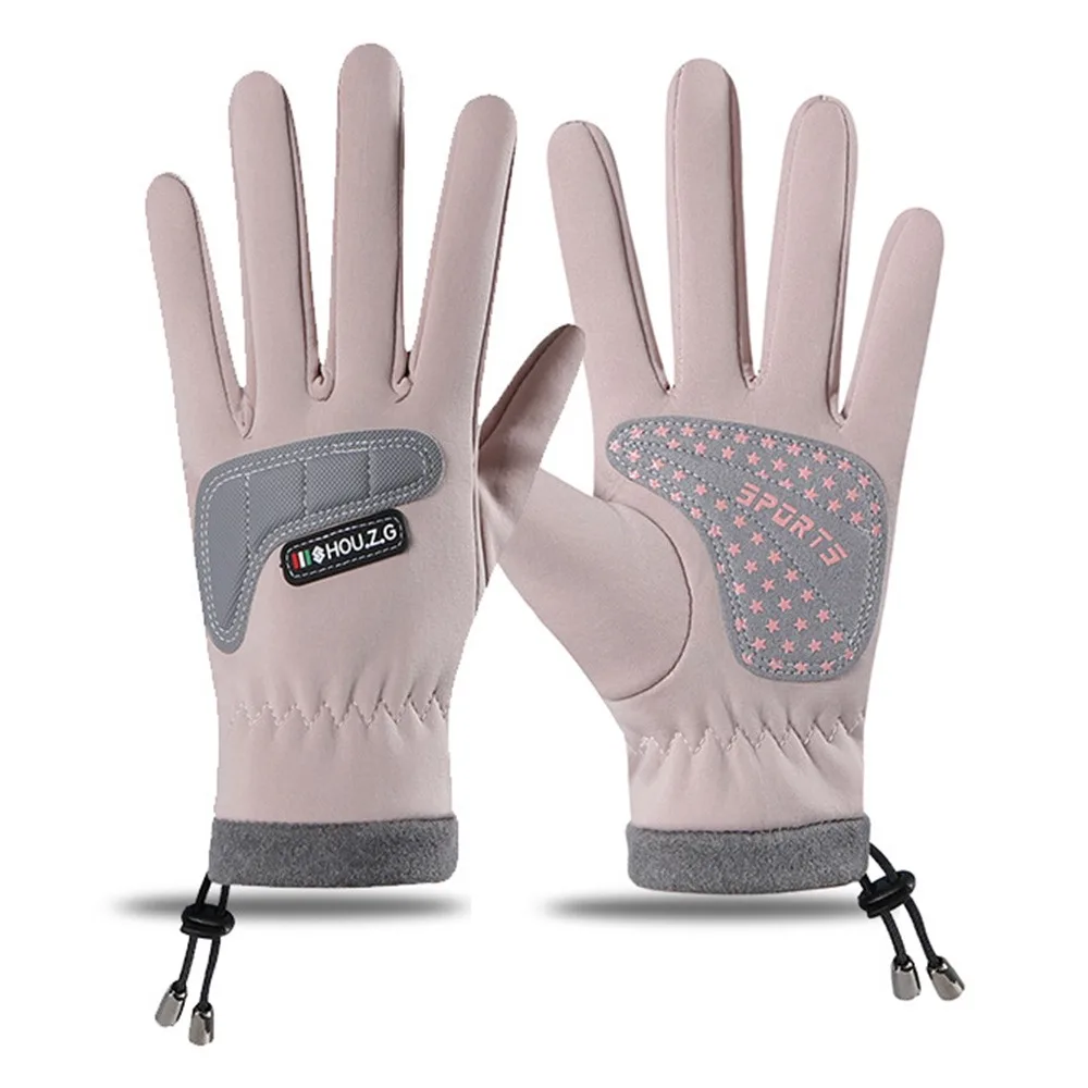 الرباط ركوب الدراجات قفازات الأطفال الدفء رشاقته في الهواء الطلق اللعب قفازات الخريف الشتاء نمط الصوف مبطن