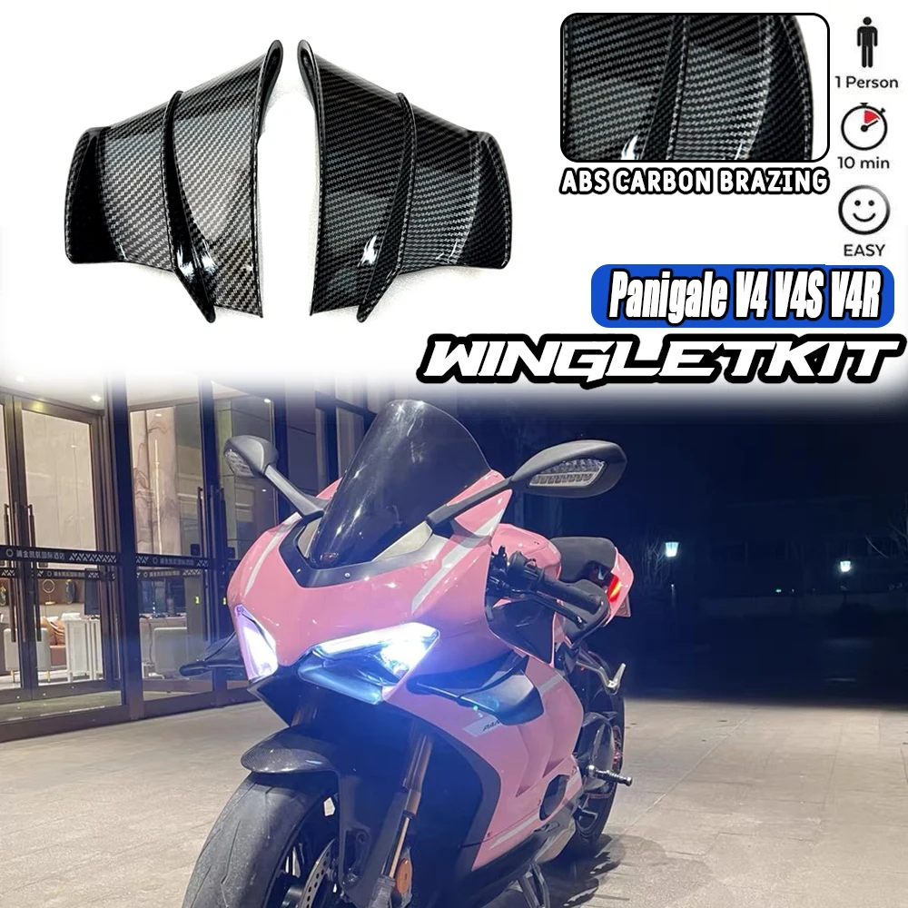 

2018-2021 Panigale V4 WINGLETKIT For Ducati Panigale V4S V4R V4 Motorcycle accessories Fixed wing V4R Fixed Winglet 2019 2020