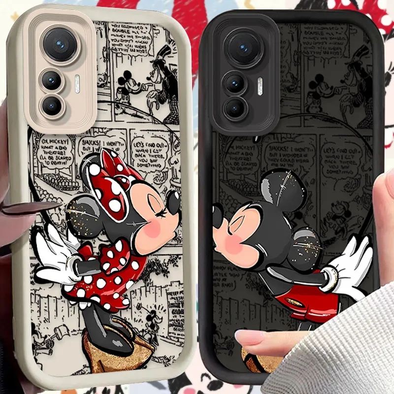 Funda de teléfono Disney Mickey Minnie Comic Couple para Xiaomi Poco X7 X6 NEO X5 X3 F8 F7 Ultra F6 F5 Pro F3 M8 M7 M6 Pro 4G 5G M5S